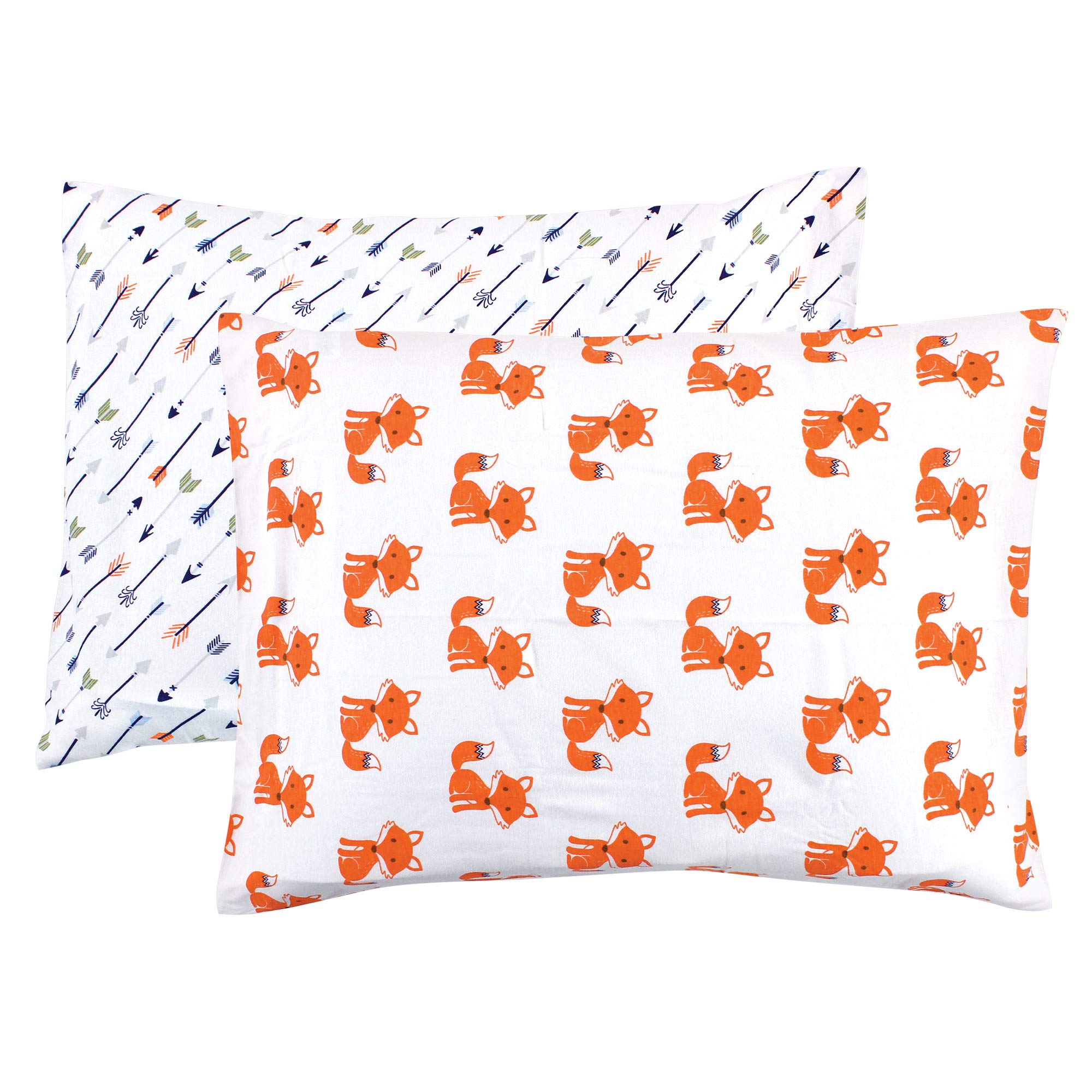 Hudson Baby Unisex Baby and Toddler Cotton Toddler Pillow Case, Foxes, One Size