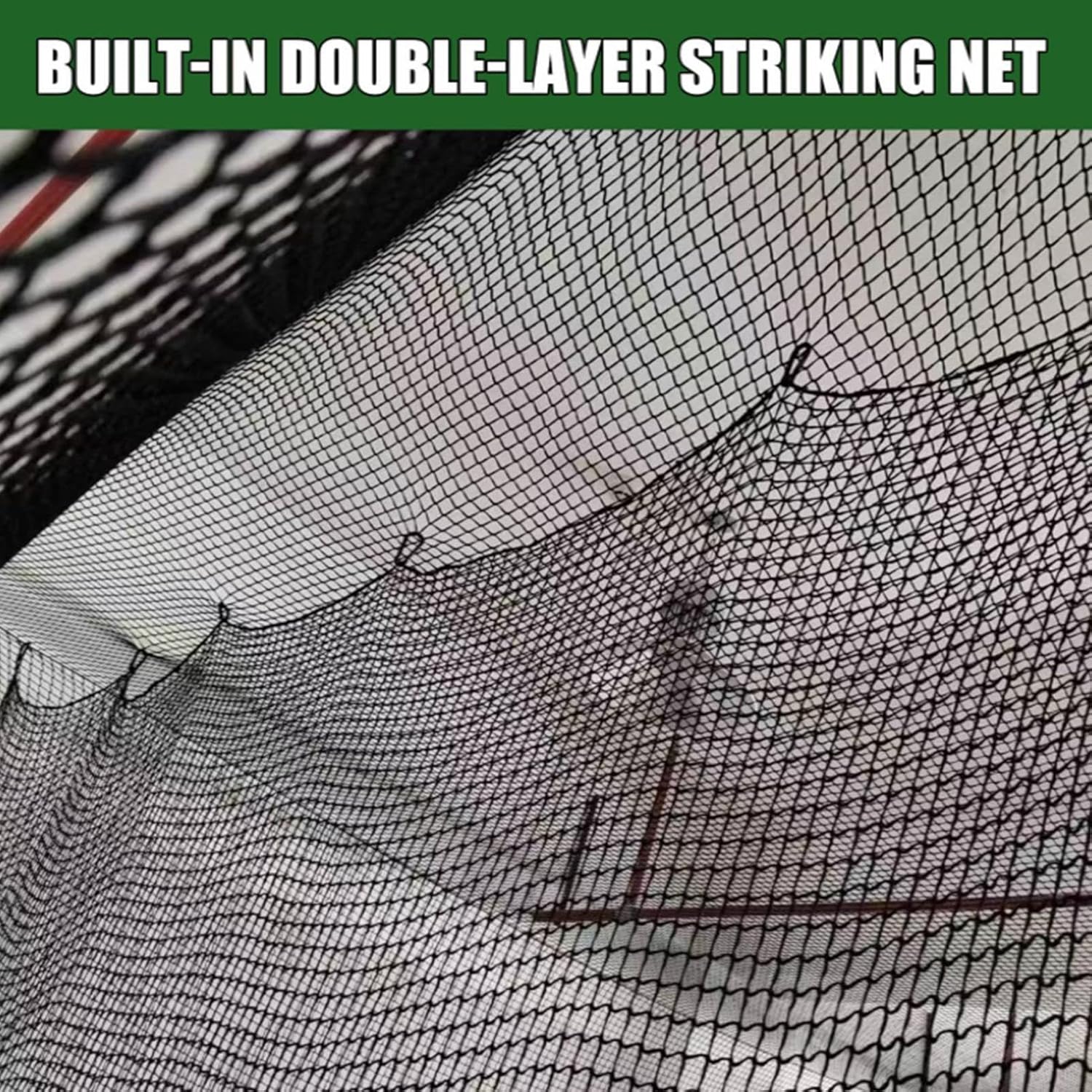 Golf Practice Net | Foldable Multipurpose Golf Hitting Net,Black Portable Chipping Net, Golf Training Equipment for Backyard, Lawn