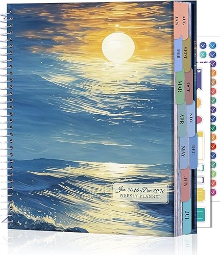 Miniatura 13 de CAGIE Agenda 2025-2026: 18 meses julio 2025 - diciembre 2026, calendarios planificadores semanales y mensuales de 8.5 x 11 pulgadas, grandes