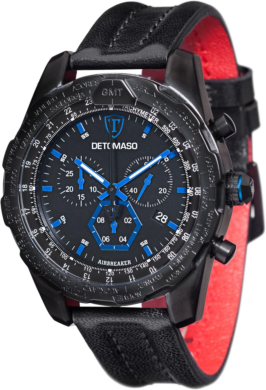 DETOMASO AIRBREAKER Chronograph Black/Blue