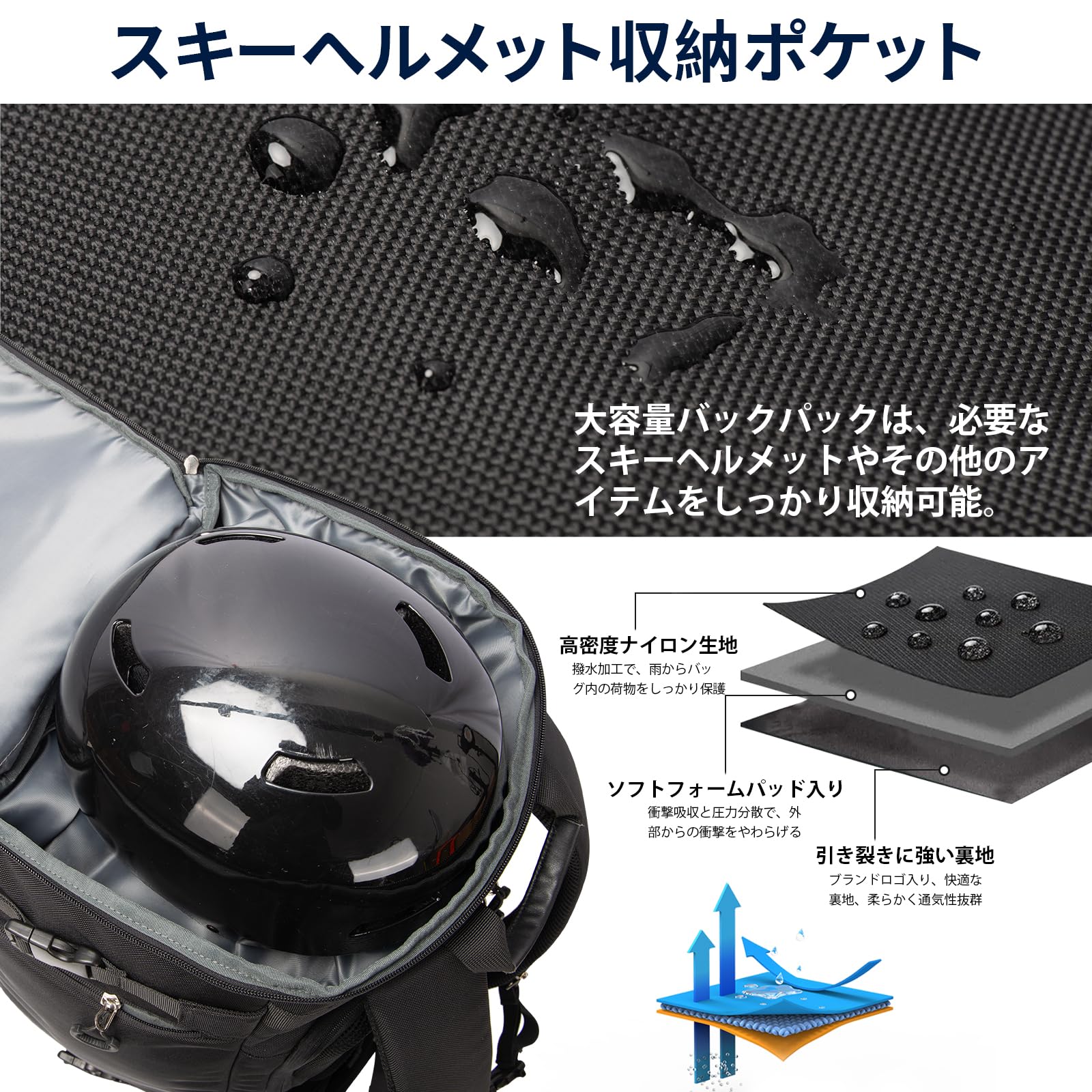 Amazon.co.jp: HP HOPE 70L スキーブーツバッグ、ヘルメットバッグ