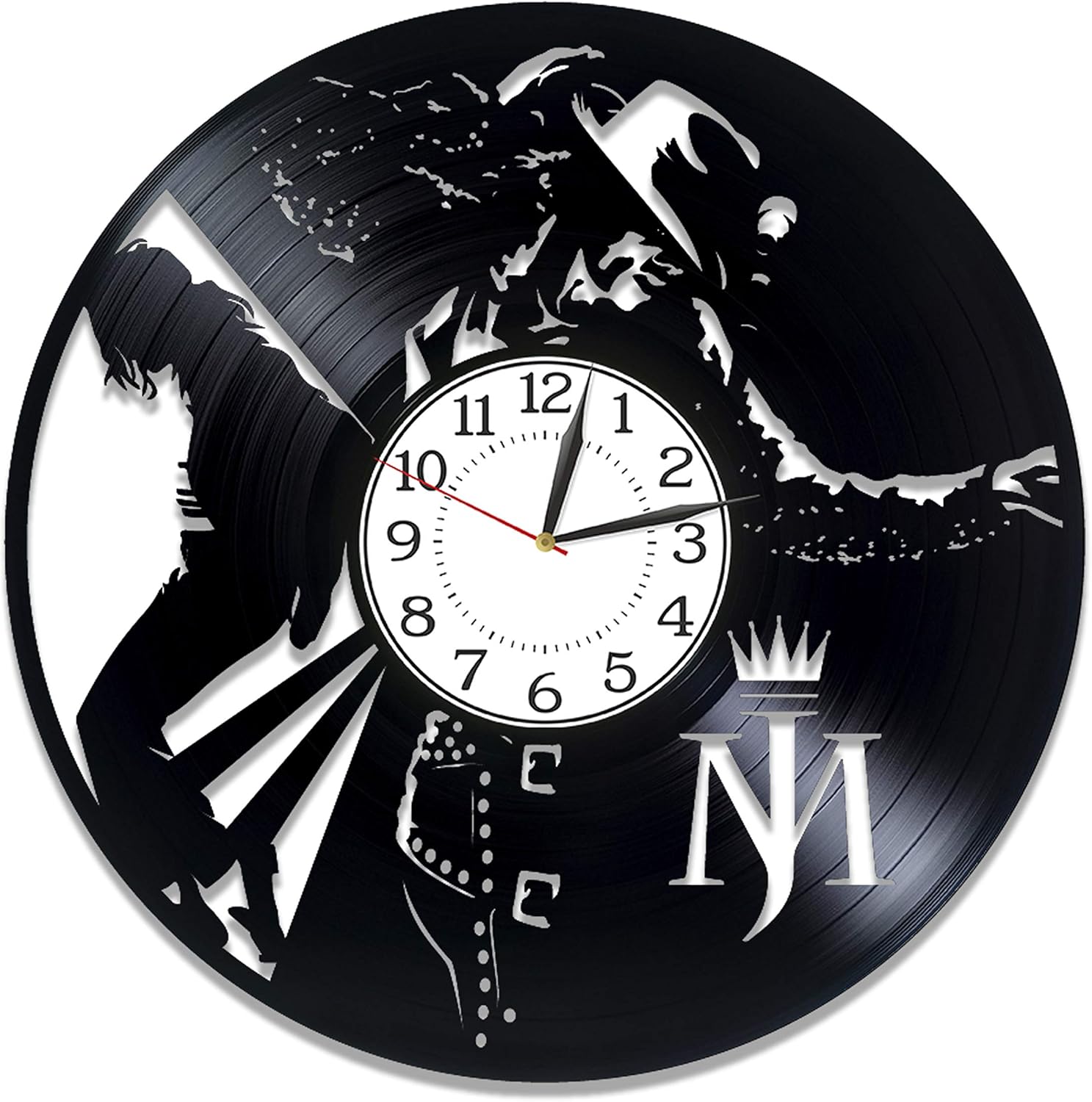 Vinyl Record Wall Clock 12 Inch MJ Pop Music King Moonwalker