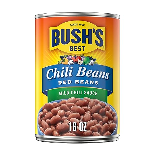 BUSH'S BEST Frijoles rojos enlatados de 16 onzas, fuente de proteína y fibra a base de plantas, bajos en grasa, sin gluten, (paquete de 12)