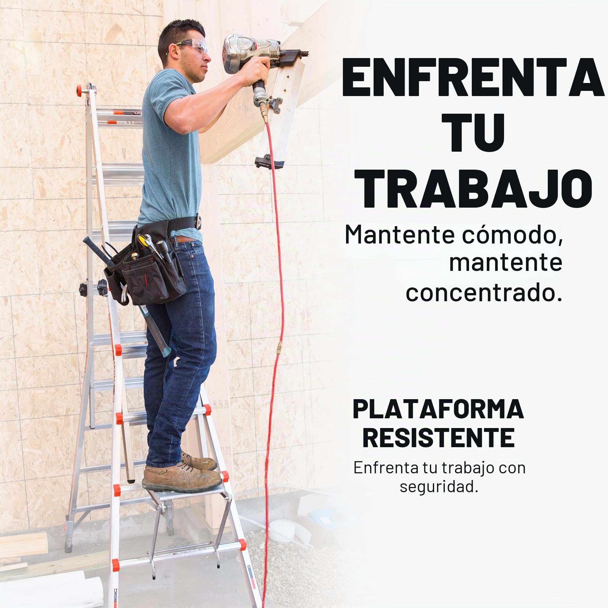 Little Giant Ladders 10104 EMW1269521 - Escalera de escalera, color gris