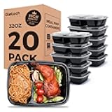Glotoch 20 Pack 32OZ Meal Prep Containers Reusable Microwave Safe,Extra Large &Thick Food Storage Containers With Lids, Durable Bento Boxes BPA-free, Stackable,Dishwasher/Freezer Safe