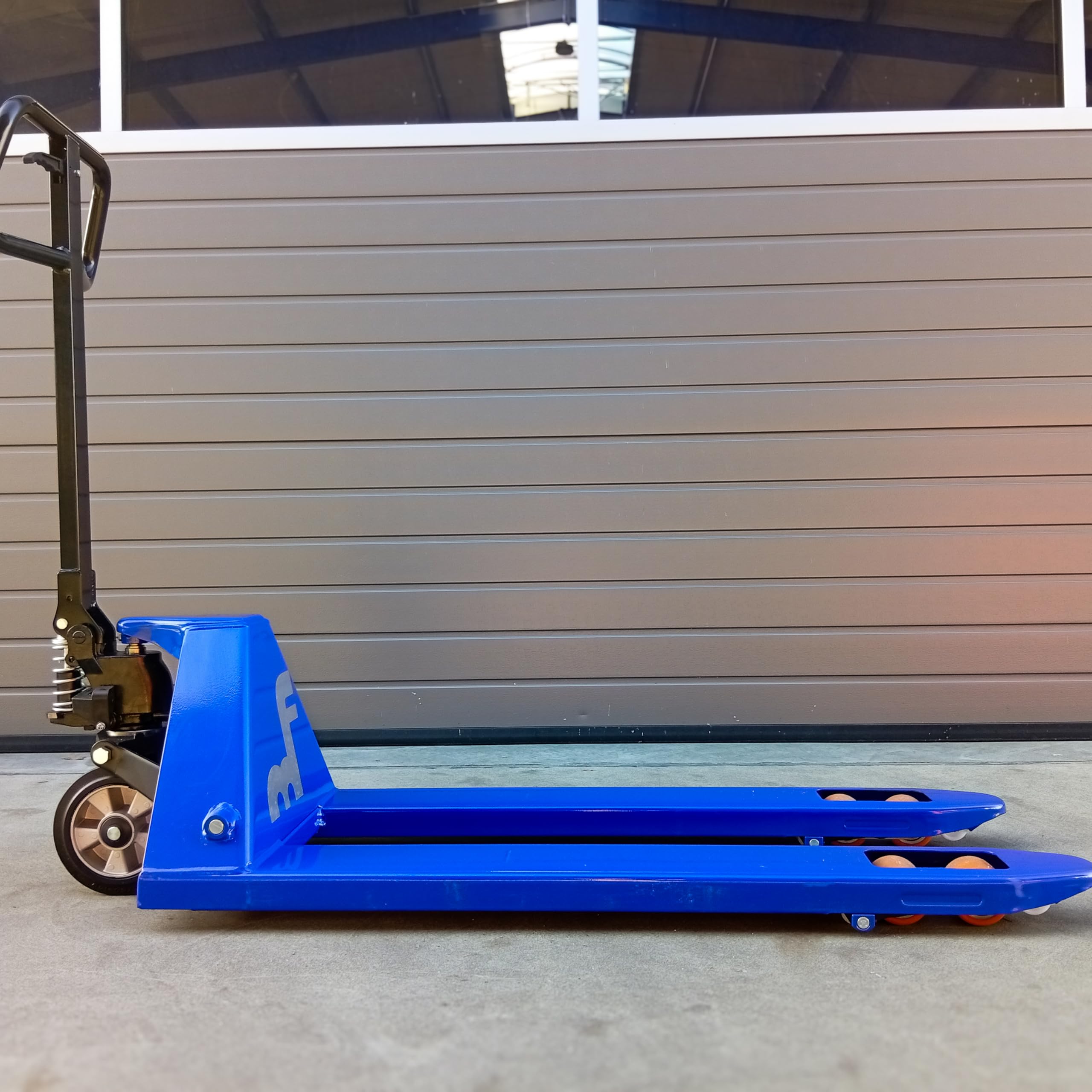 MF Gabelstapler GS25EVO Hubwagen Handhubwagen 2500 kg – Palettenhubwagen Tandemlastrollen, 1150 mm Gabellänge, 525 mm Gabelbreite, Gummi-Lenkrollen, PU-Lastrollen, Made in Italy