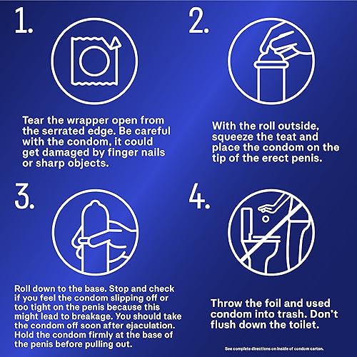 Miniatura 9 de Durex Condom Prolong - Condones de látex natural 12 unidades ultra finos acanalados y punteados con lubricante retardo ajuste regular paquete de 2