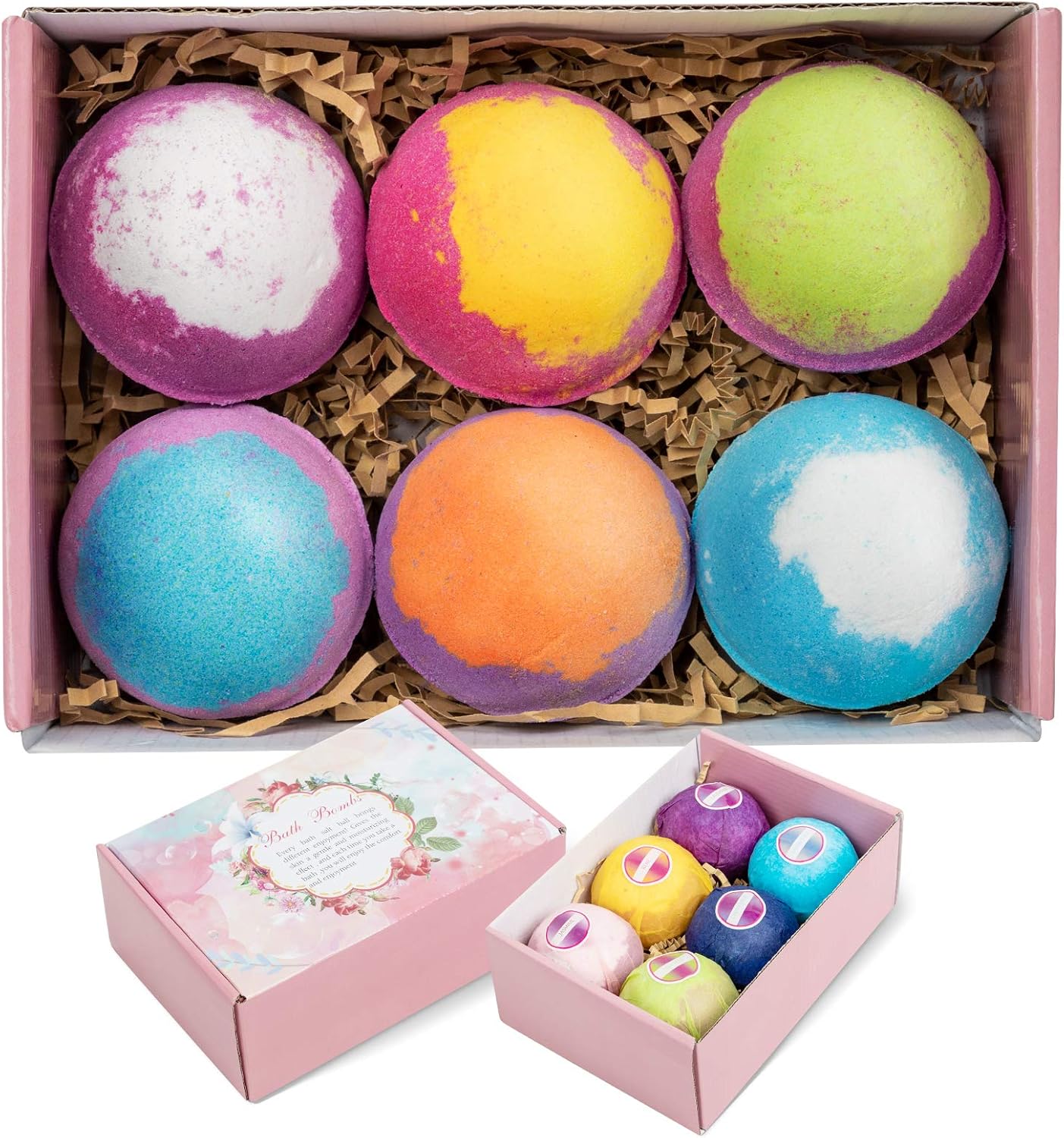 Amazon.com : EverLife Bath Bombs for Women, Handmade Bubble Bath Bomb ...