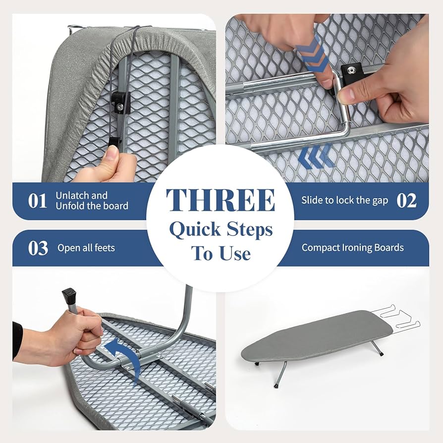 Amazon.com: Tabletop Ironing Board with Iron Rest, Small