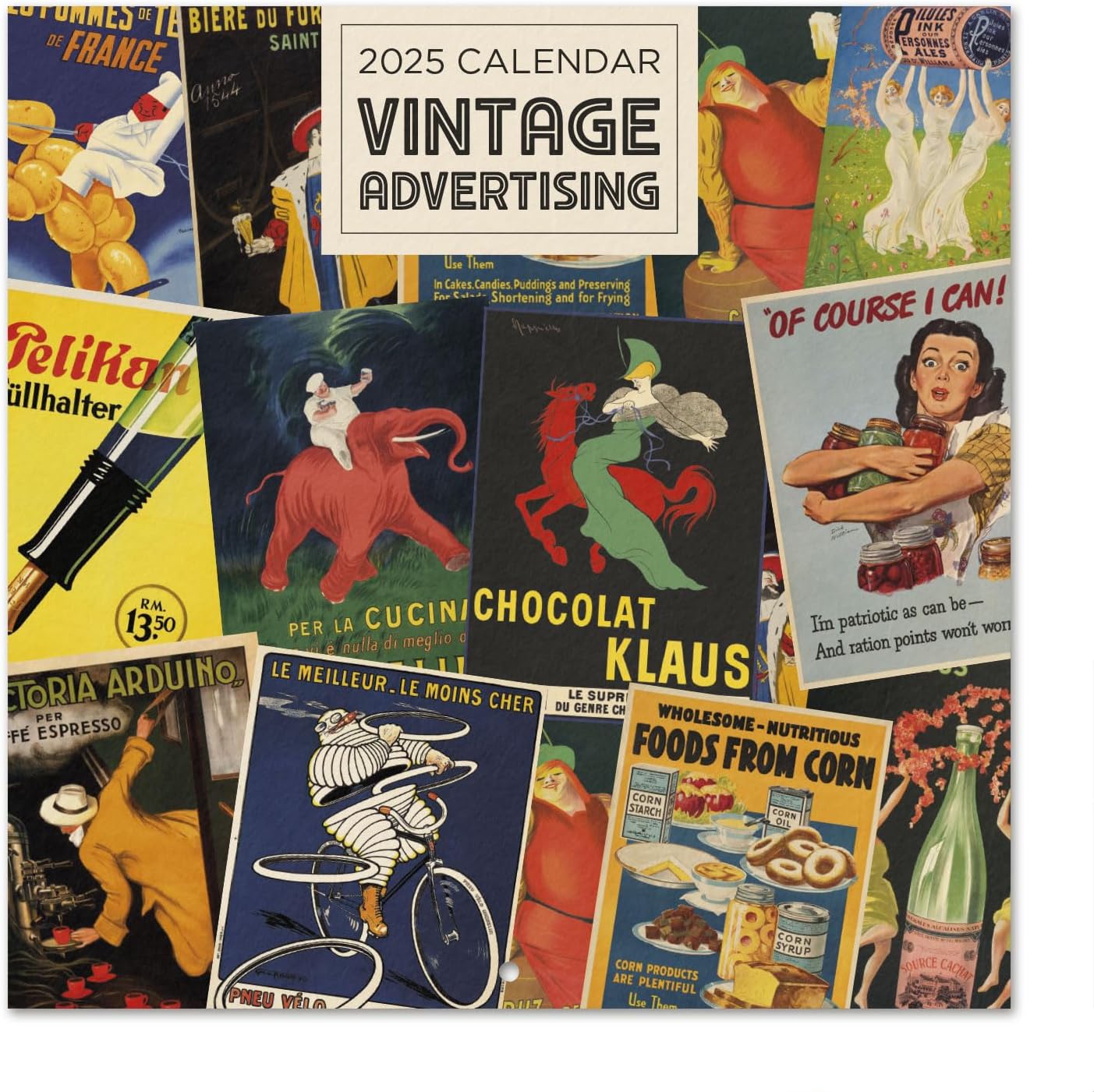 Grupo ErikGrupo Erik Wall Calendar 2025 - Vintage Advertising | 12" x 12" Square Calendar 2025, Wall Planner 2025, Family Planner Calendar 2025 | Art Calendar 2025, Vintage Calendar 2025