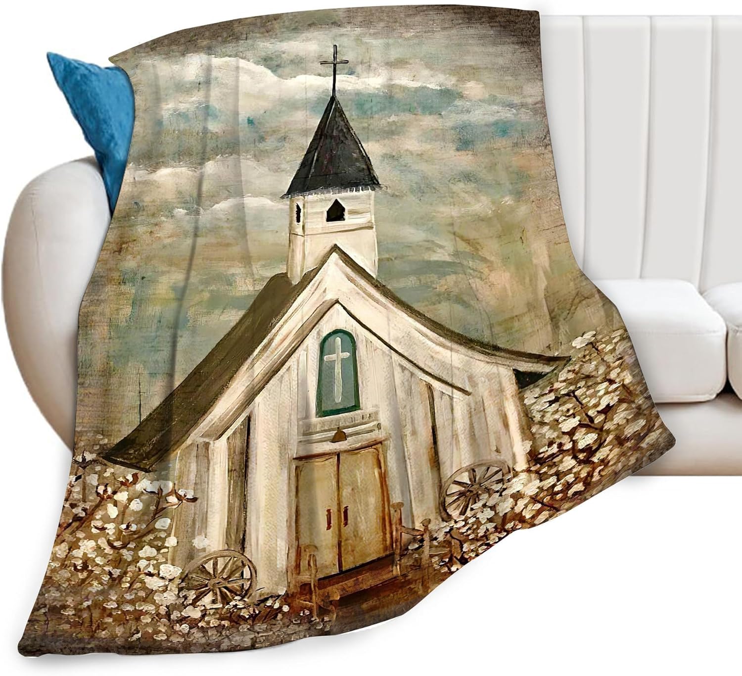 Christian Church Blanket Religious Gifts for Women Men