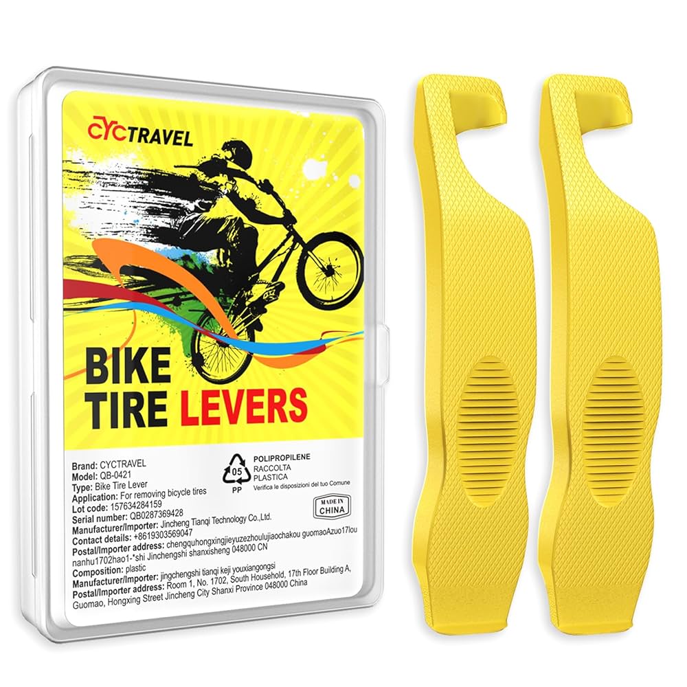 Cyctravel Bike Tire Levers, Ultra Strong Tire Levers Don't Hurt The Tire, Non-Slip And Save Effort, Tire Spoons For Mountain Bike And Road Bike, Easy Bike Tire Removal Tool. (2
