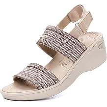 BEMIRO Women's Walking Wedge Sandals with Arch Support