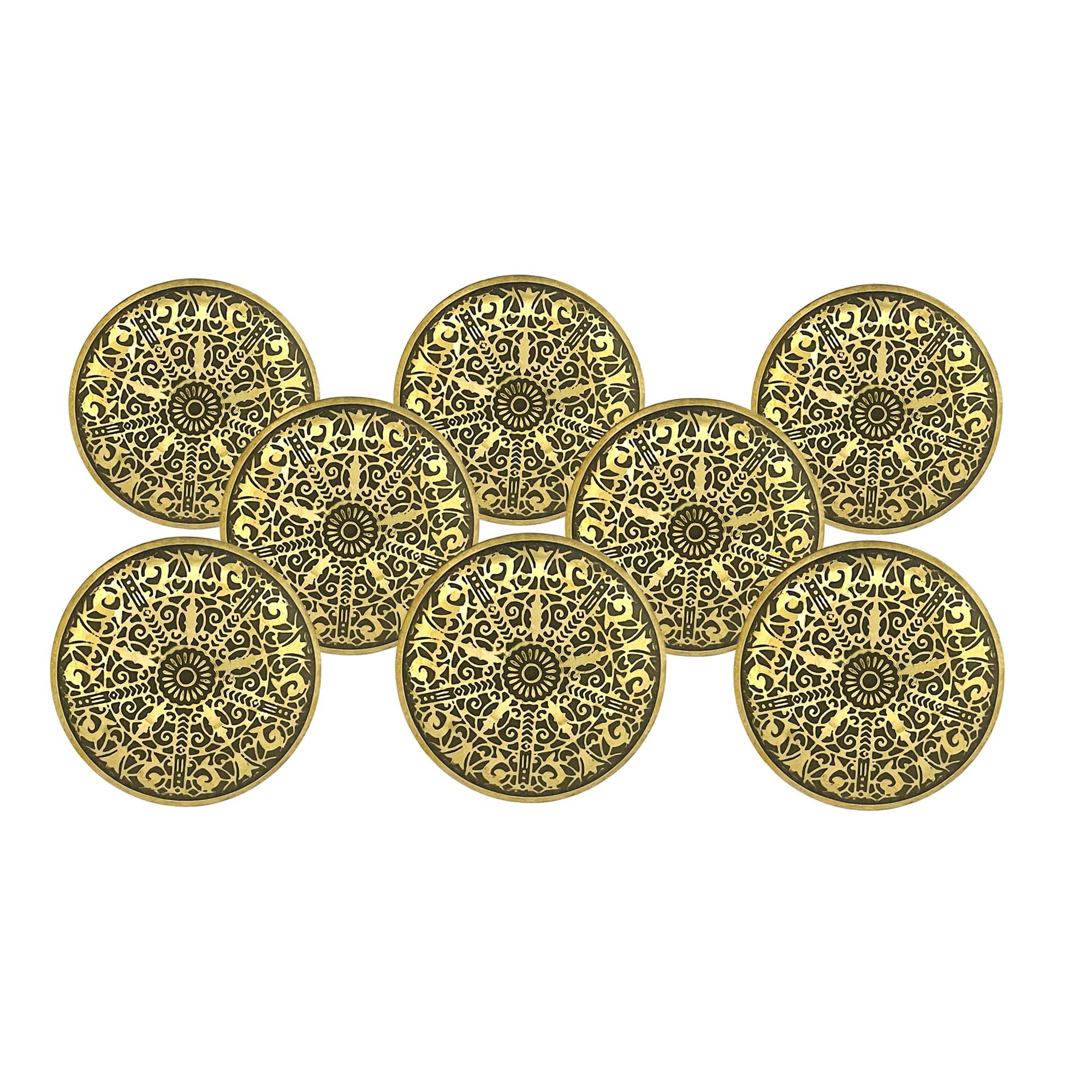 J P Hardware Mughal Knobs for Cabinets and Cupboards (Multicolour, Standard) - Pack of 8, Finish Type - Polished (Mughal Brass Black 10) (B0BZLGZ92D) Amazon Price History, Amazon Price Tracker
