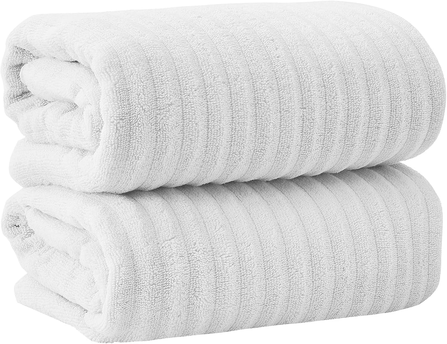 Great Bay Home 4 Pack Bath Towel Set - 100% Cotton Towels - Absorbent & Quick-Dry Towels for Bathroom (Dune)