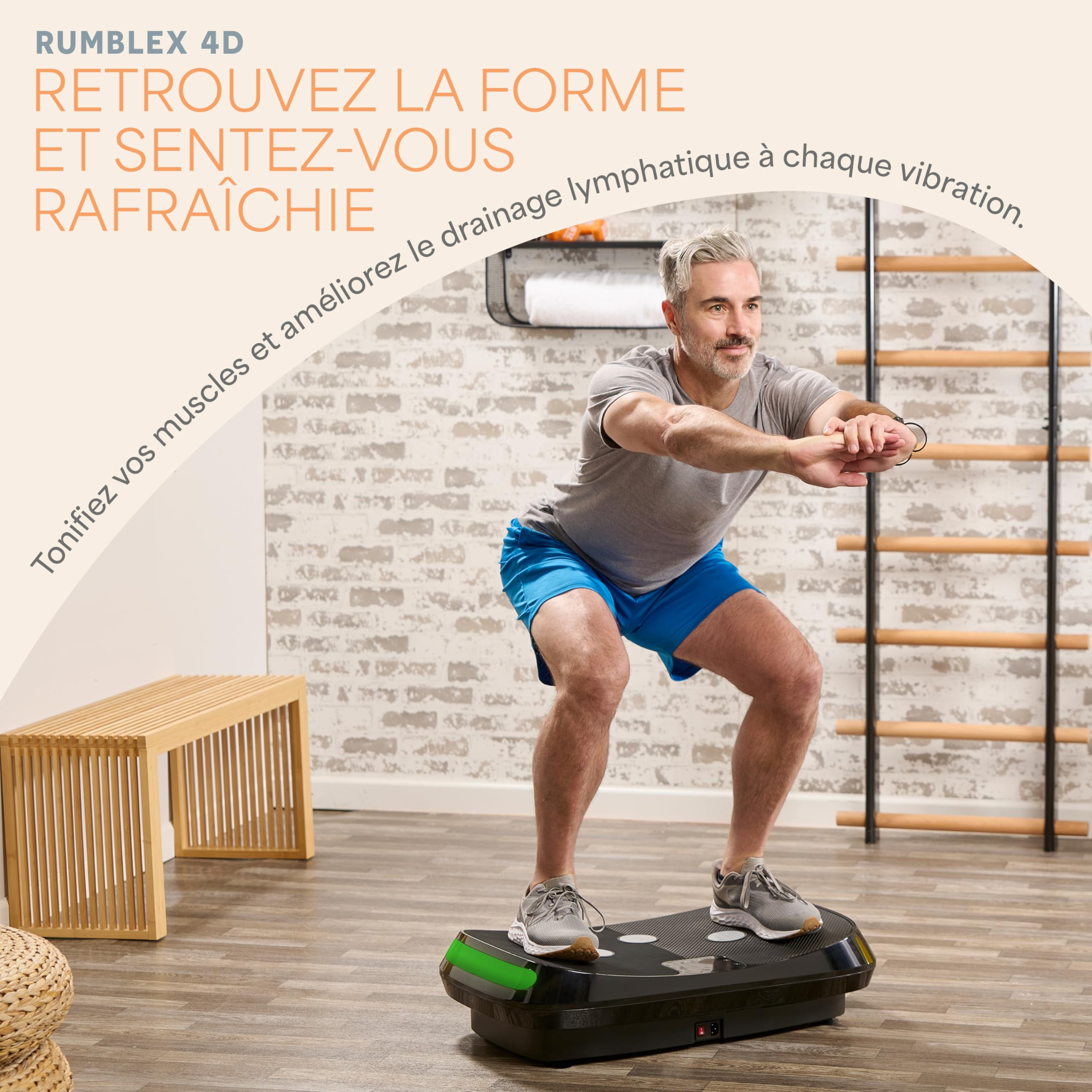 LifePro Appareil d'exercice à Plateforme vibrante 3D – Double Moteur, Plate-Forme de Vibration rectiligne + Mouvement 3D, Machine vibrante pour Le Fitness, la Perte de Graisse et de Poids,