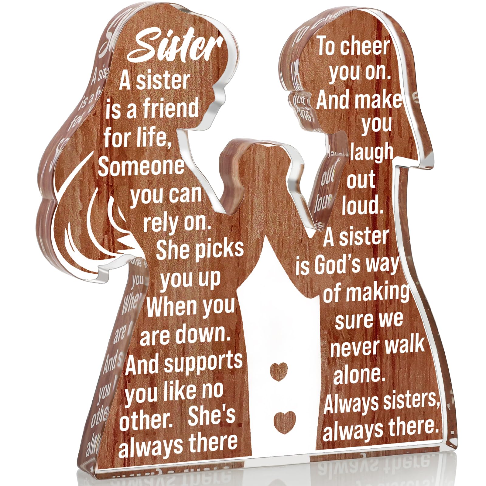 Cool Sister Valentines Birthday Gifts from Sisters for Women Adult Big Little Best Sister Ever - Unique Easter Basket Essentials Stuffer Christmas 2025 Mothers Day Gifts for Soul Friend Memorable Gift