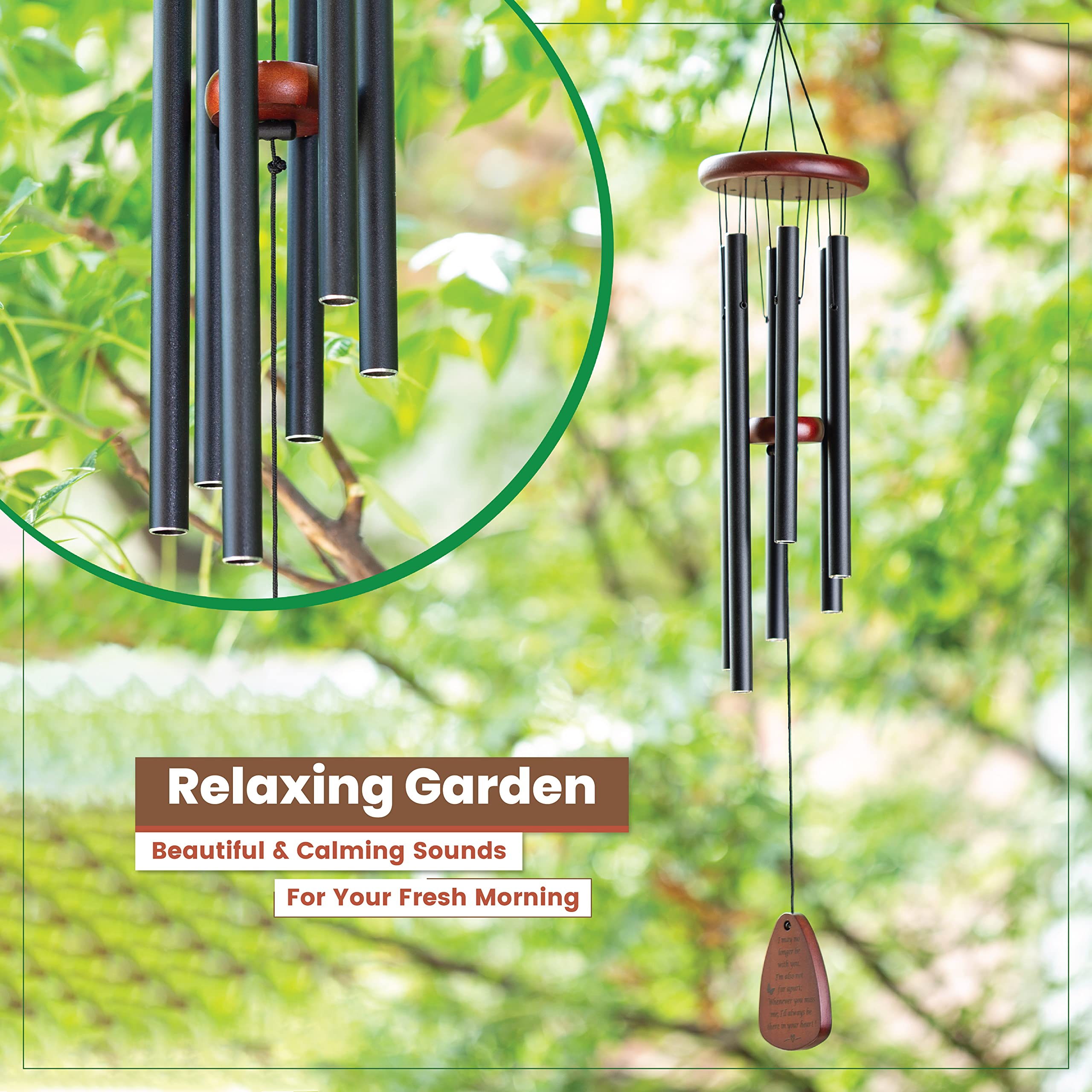 Beileidsgeschenk Windspiel Mit Kolibri – 81,3 Cm, Gedenken An Verstorbene, Für Garten Oder Zuhause