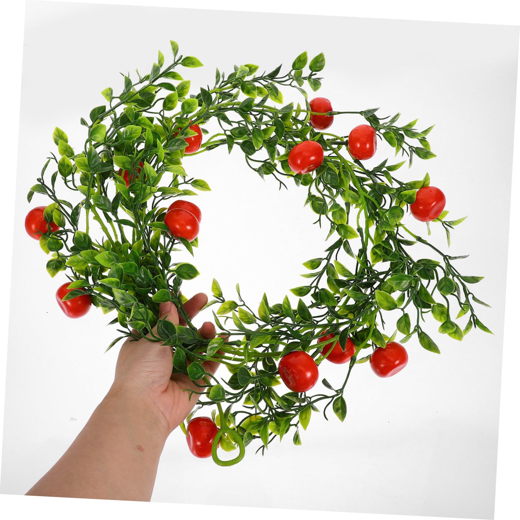Ghirlanda Artificiale Di Frutta Finta – Vite Decorativa 50 Cm – Per Casa, Festa, Supermercato, Oggetti Di Scena Foto