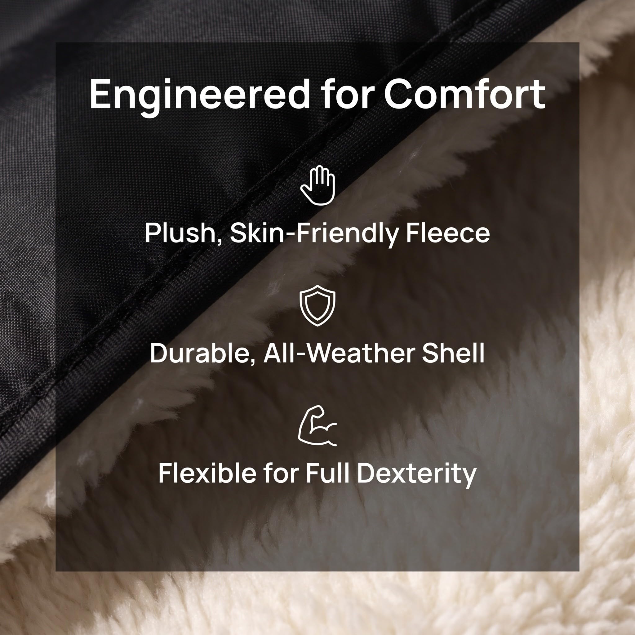 Lurrose 2 guantes de invierno para manillar de silla de ruedas y andador | Guantes calentadores de manos para manillar, ideales para otoño e invierno, para personas mayores y adultos.