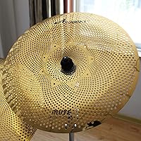 Vista 6 de Arborea Platillo de Bajo Volumen 18" China Silenciado Dorado Platillo de Batería Para Práctica