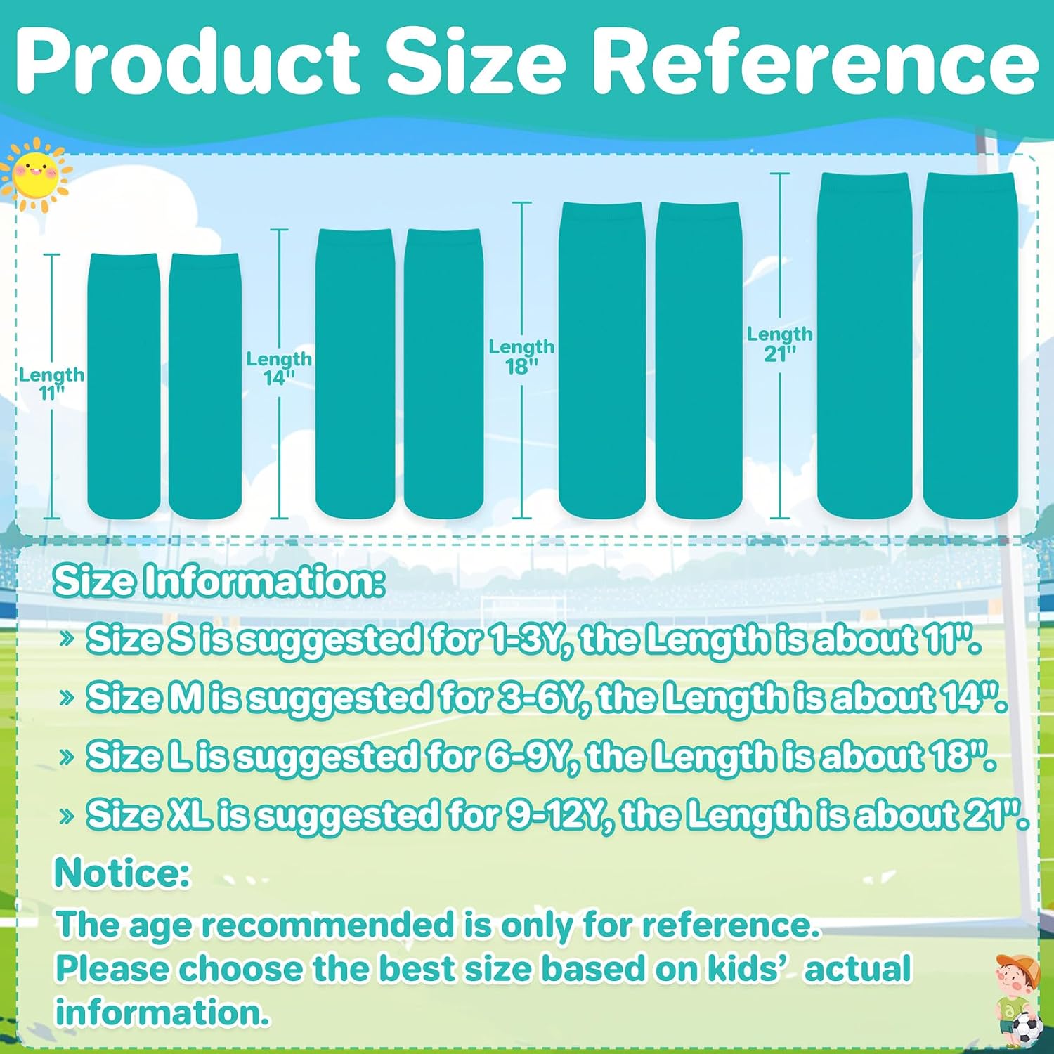 qikqik Kids Soccer Socks Toddler Soccer Socks Youth Baseball Socks Boys Football Socks Girls Softball Sock for Girls Youth