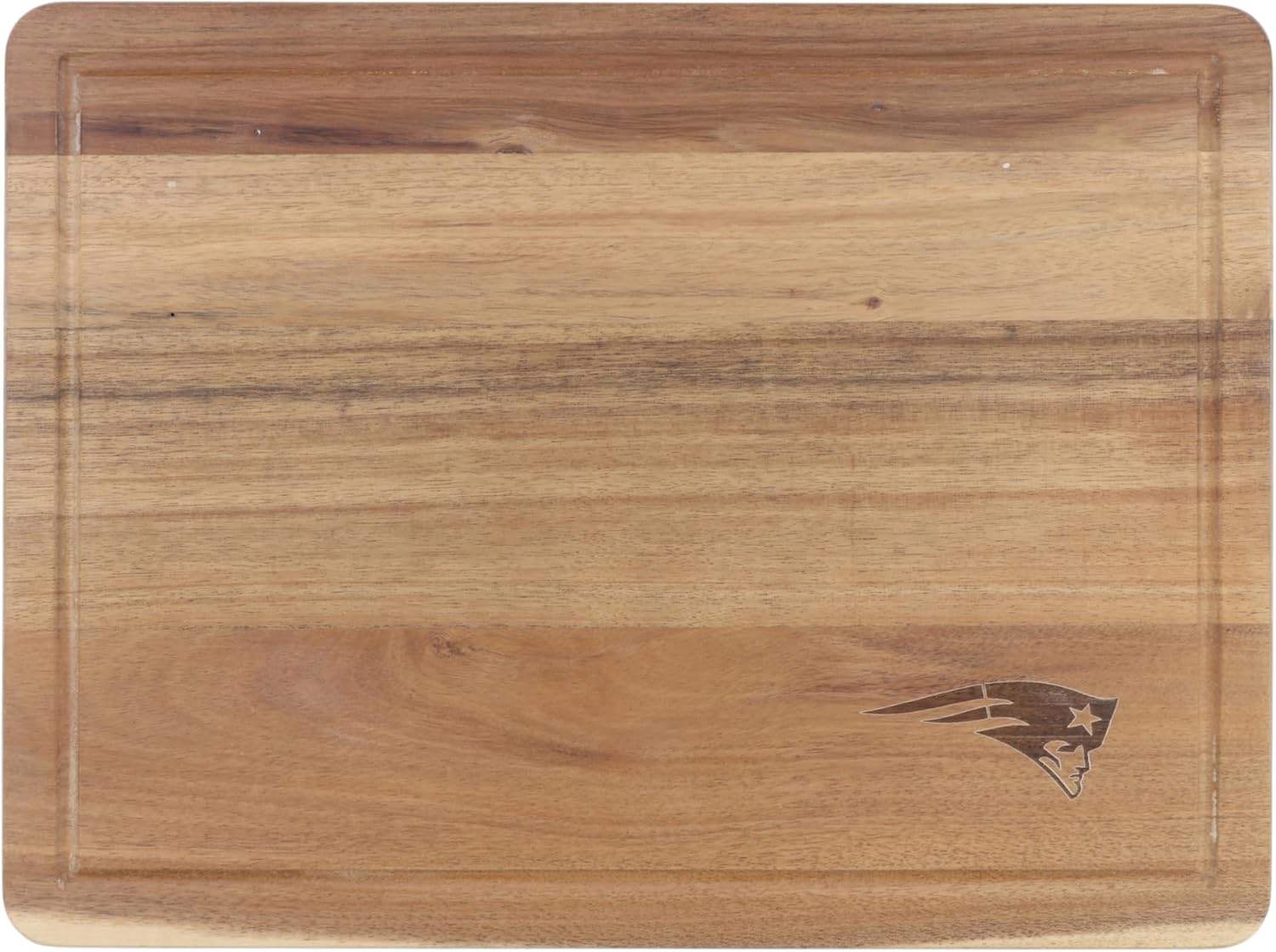 The Memory Company Officially Licensed Acacia Cutting Board, New England Patriots