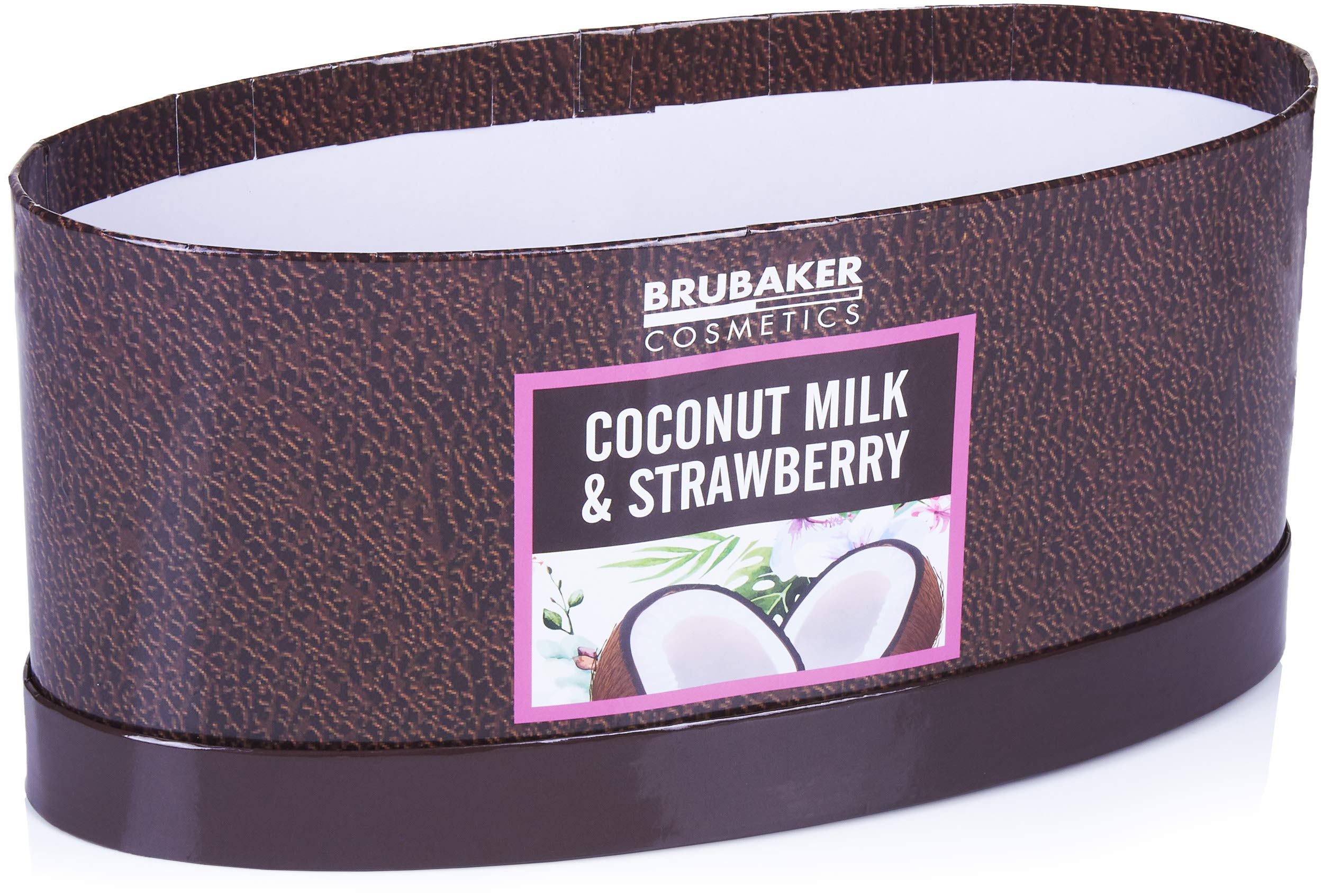 BRUBAKER Cosmetics Set de Baño y Ducha Leche de Coco y Fresa 5 piezas Regalo Mujer