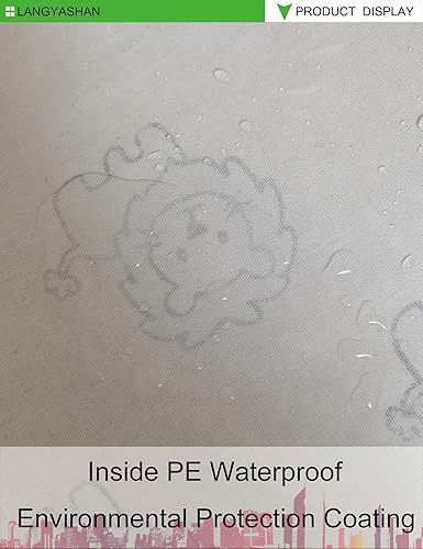 Miniatura 70 de LANGYASHAN Contenedor de almacenamiento, cesta organizadora plegable de tela de lona para ropa sucia, contenedores de juguetes, cestas de regalo, Un