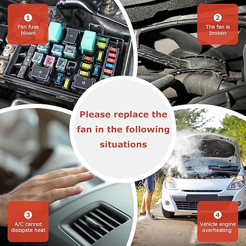 Miniatura 5 de PartsFlow Conjunto de ventilador de refrigeración del radiador del motor para Chevrolet Equinox 2006-2008 para Pontiac Torrent 621-052 2006-2008