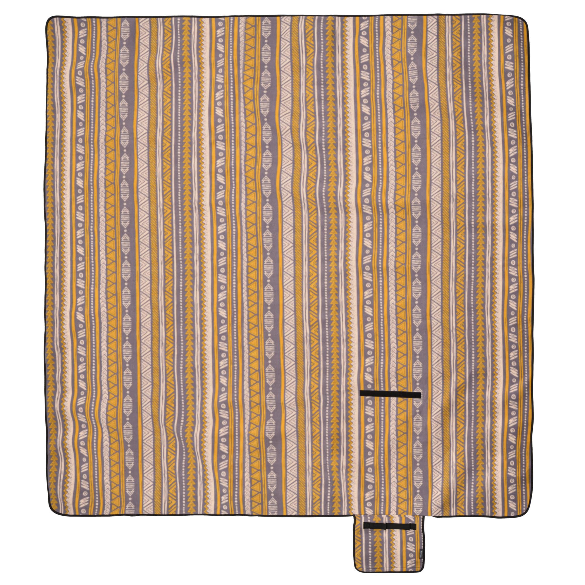 meteor - Couverture de pique-nique imperméable – Grand tapis d'extérieur pliable avec poignée de transport – Couverture de jardin lavable et résistante au sable – Accessoire de voyage léger – Motif