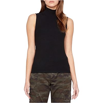 Sanctuary Essential Sleeveless Mock Neck black