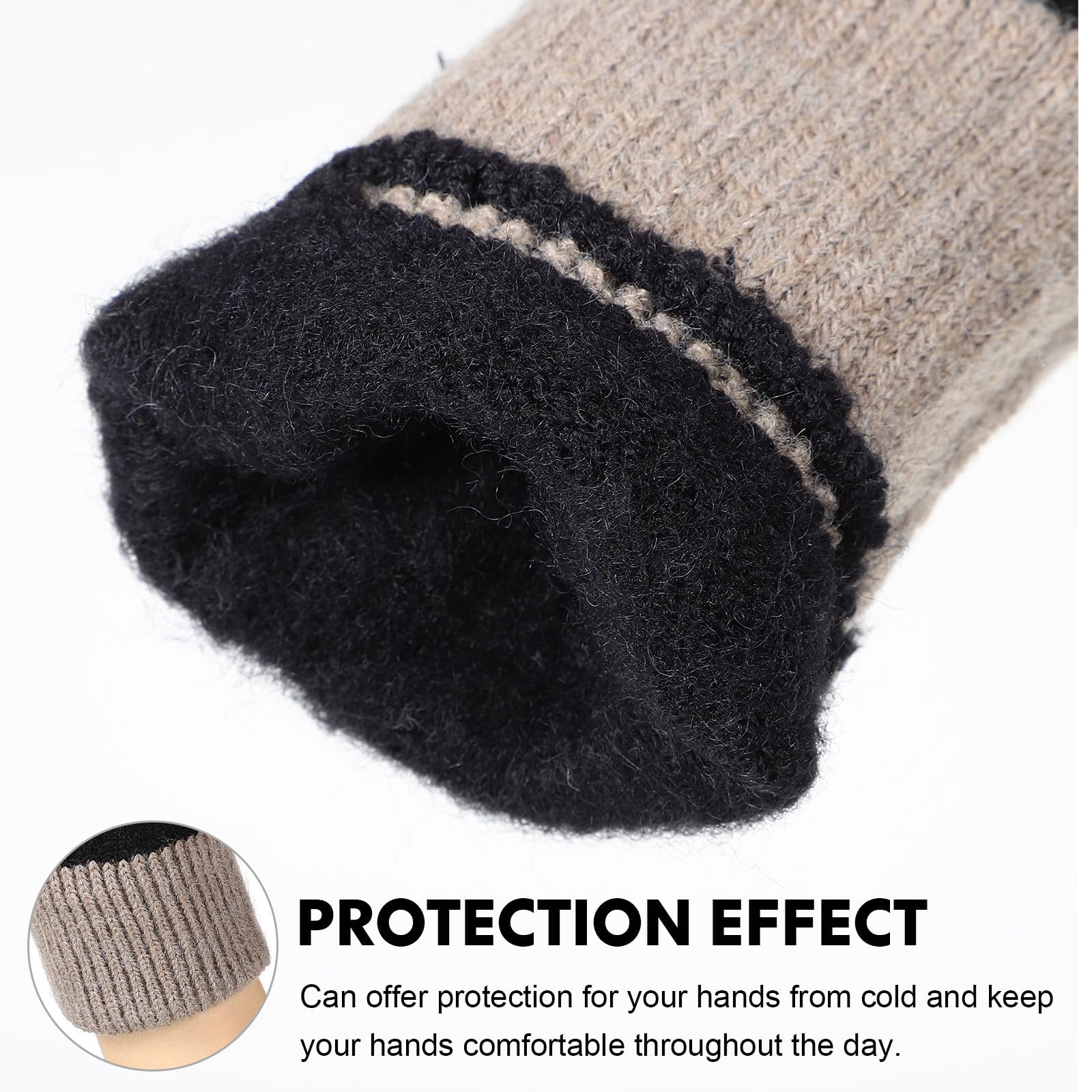 Didiseaon 8 Pares Guantes Térmicos Táctiles de Polar para Mujer, Invierno