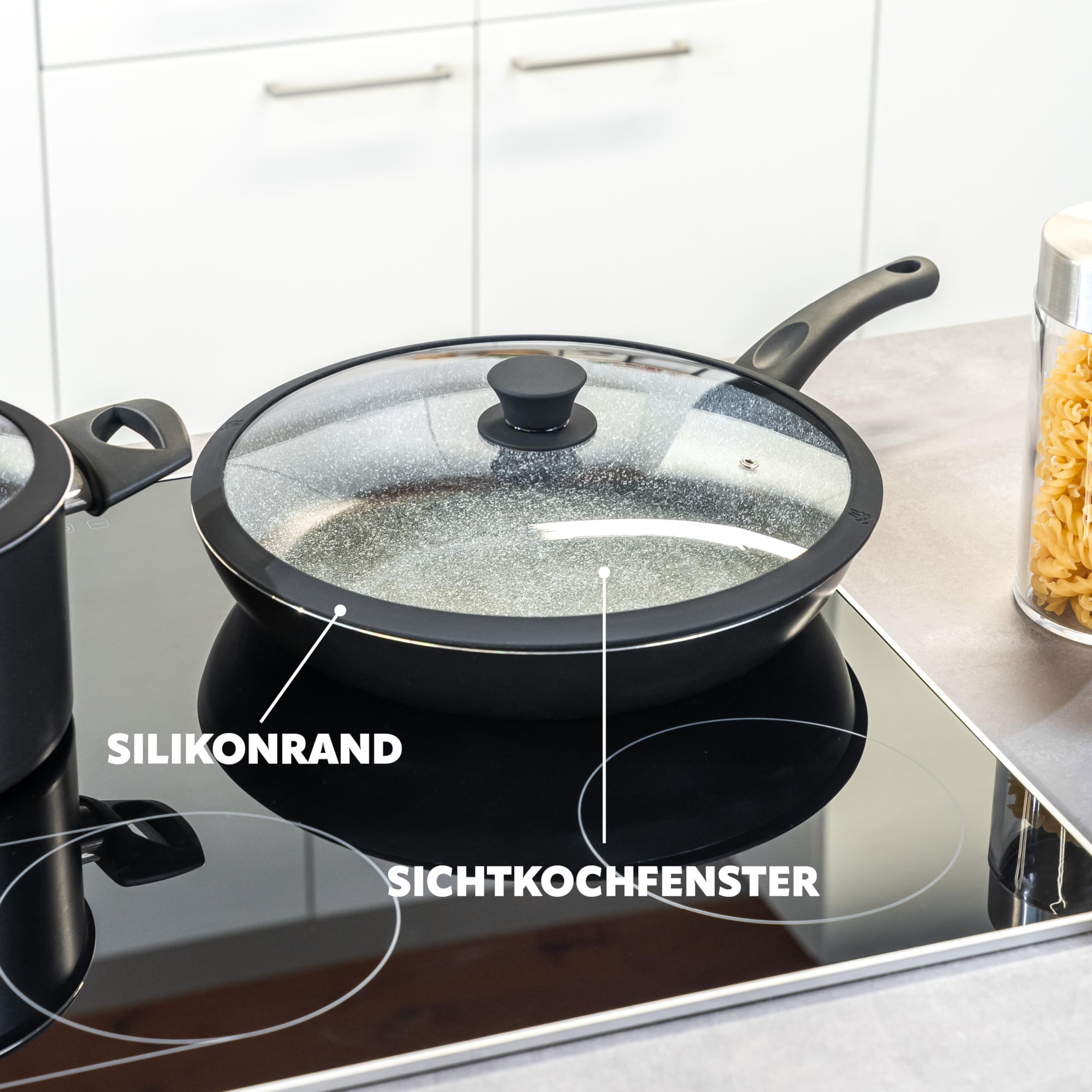 Coperchio Universale Meyer Accent | Per Pentole 20-24 Cm | Acciaio Inox Impilabile E Lavabile - Foto 11