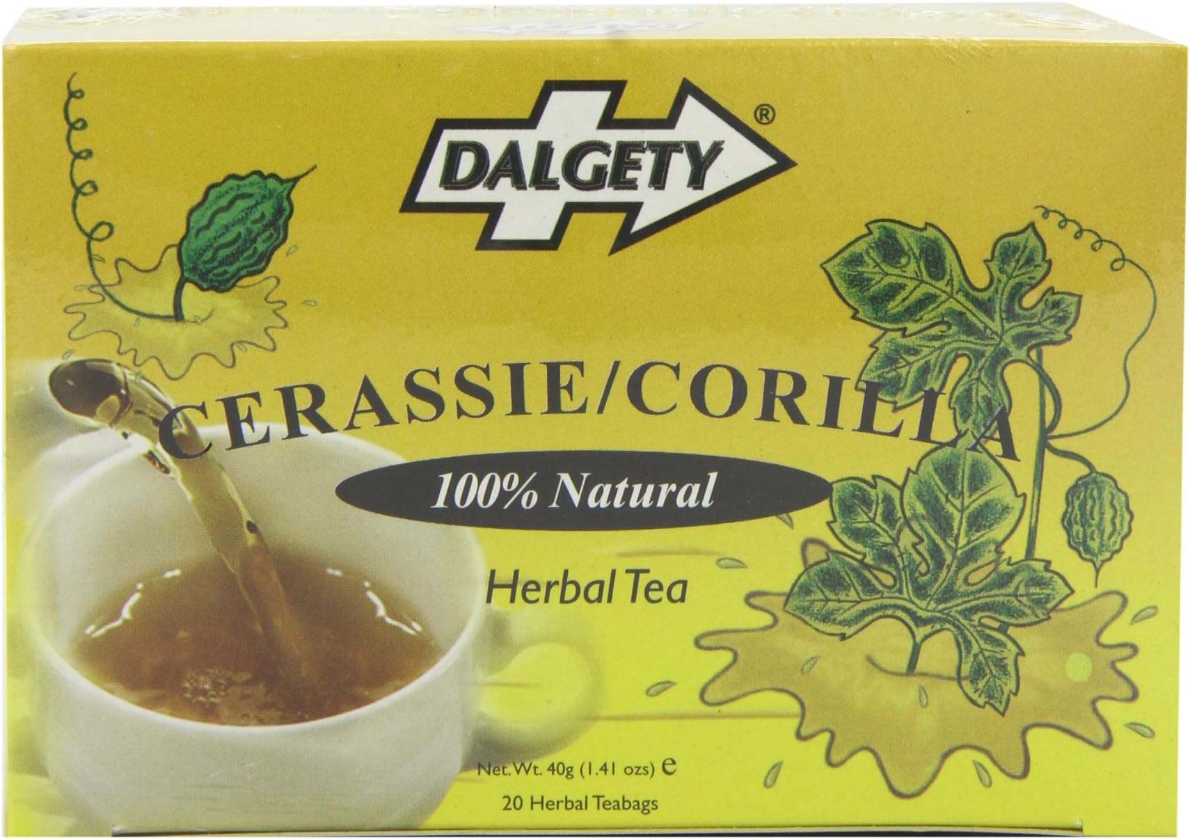 Dalgety Herbal Tea - 20 Cerassie/Corilla Teabags (Packs of 6)