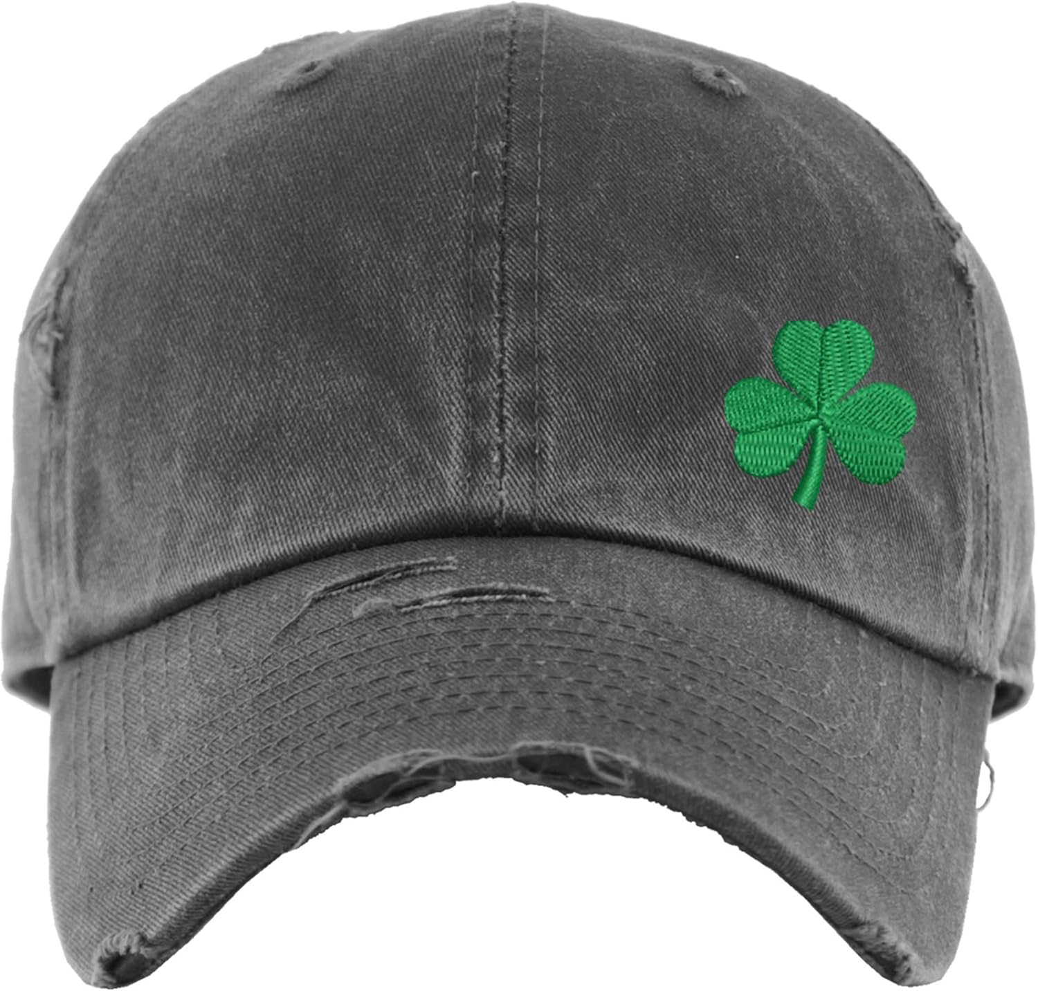 Shamrock Hat | Distressed Baseball Cap or Ponytail Hat | Fun Hat for St. Patrick's Day