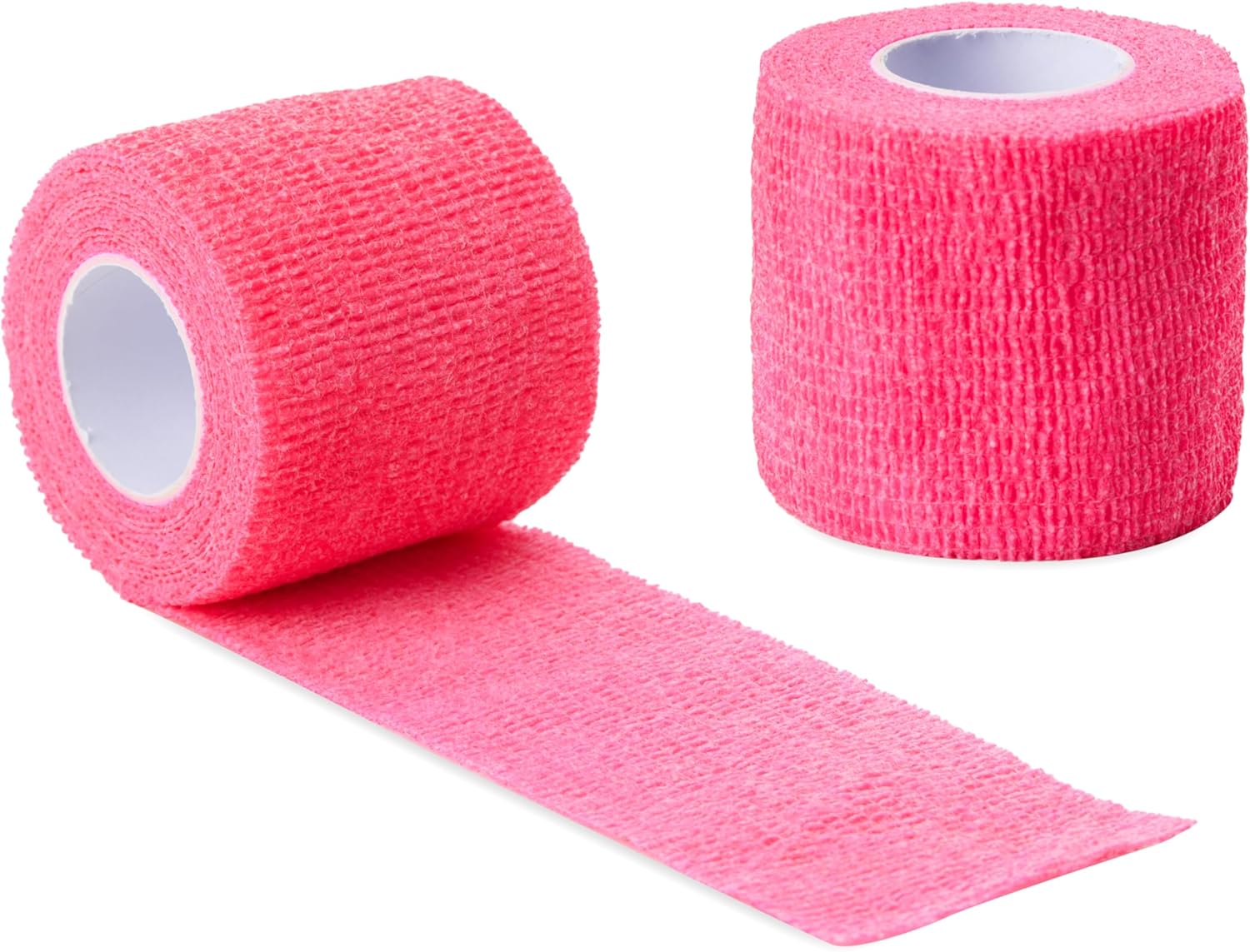 Sensi Wrap Grip Cover Sports Self Bandage Rolls 2-inch x 5-Yards 24pcs (Hot Pink)