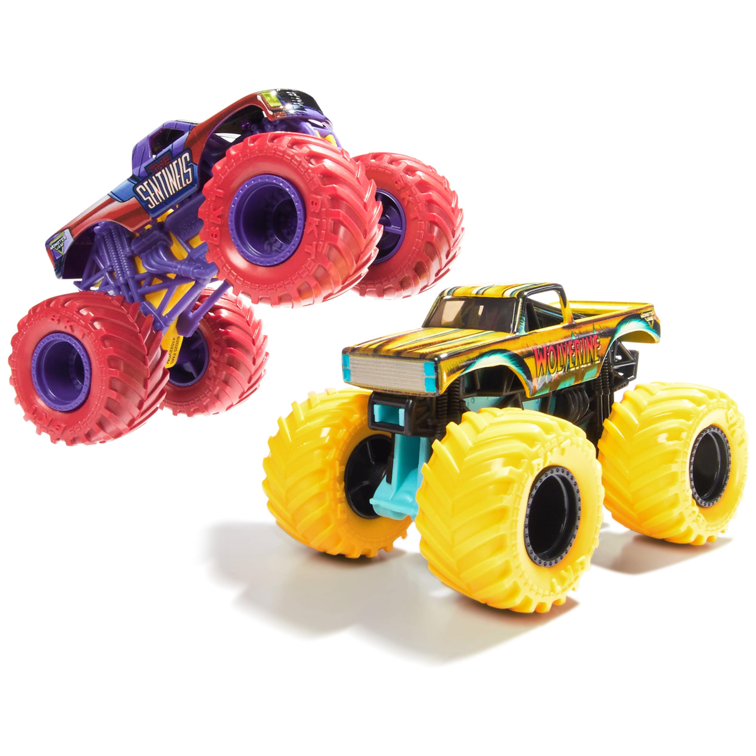 Monster Jam Official 1:64 Scale Diecast Truck 2-Pack Marvel Series