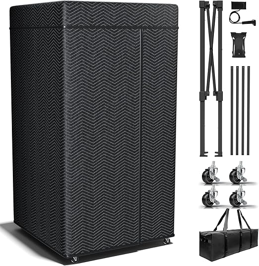 XL Portable Vocal Booth,Recording Booth Sound Booth for Recording Echo-Free Vocals Complete Home Recording Studio Foldable with Travel Bag for Voiceovers, Podcasts & Music (XL)