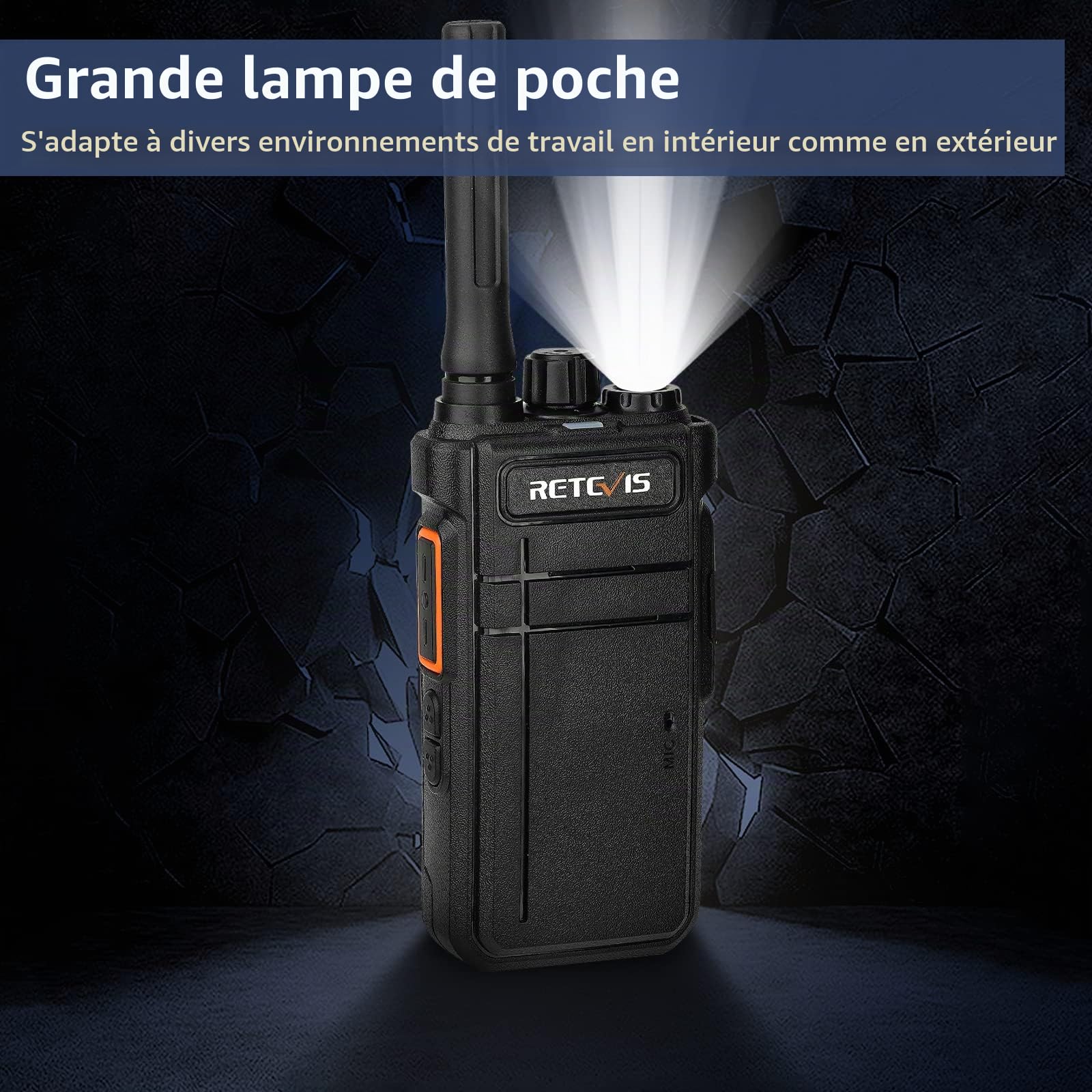 Retevis RB637 Bluetooth Talkies Walkies, PMR446 Radio Bidirectionnelle