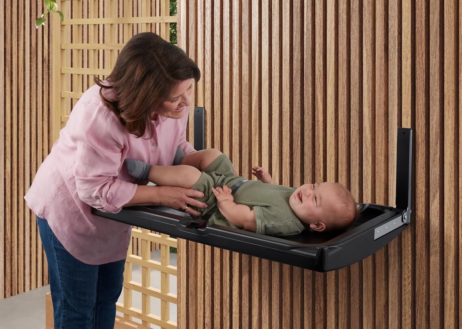 Element Horizontal Surface Mount Baby Changing Station - Black