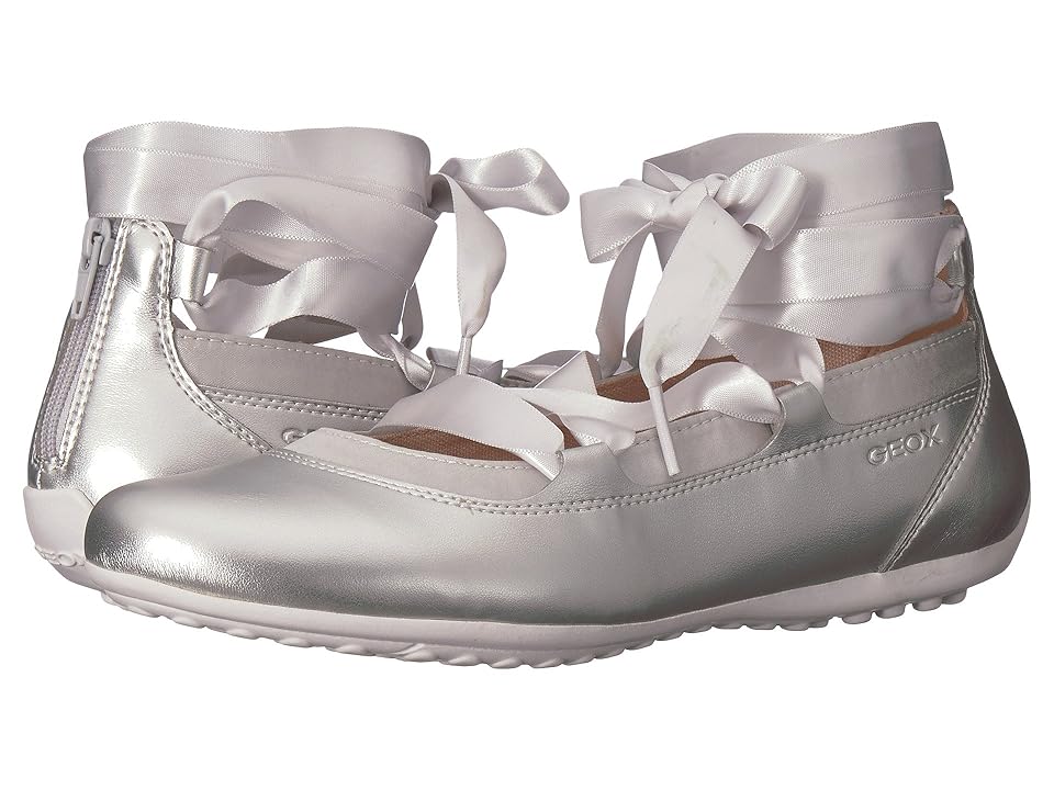 

Geox Kids Piuma 64 (Big Kid) (Silver) Girl's Shoes