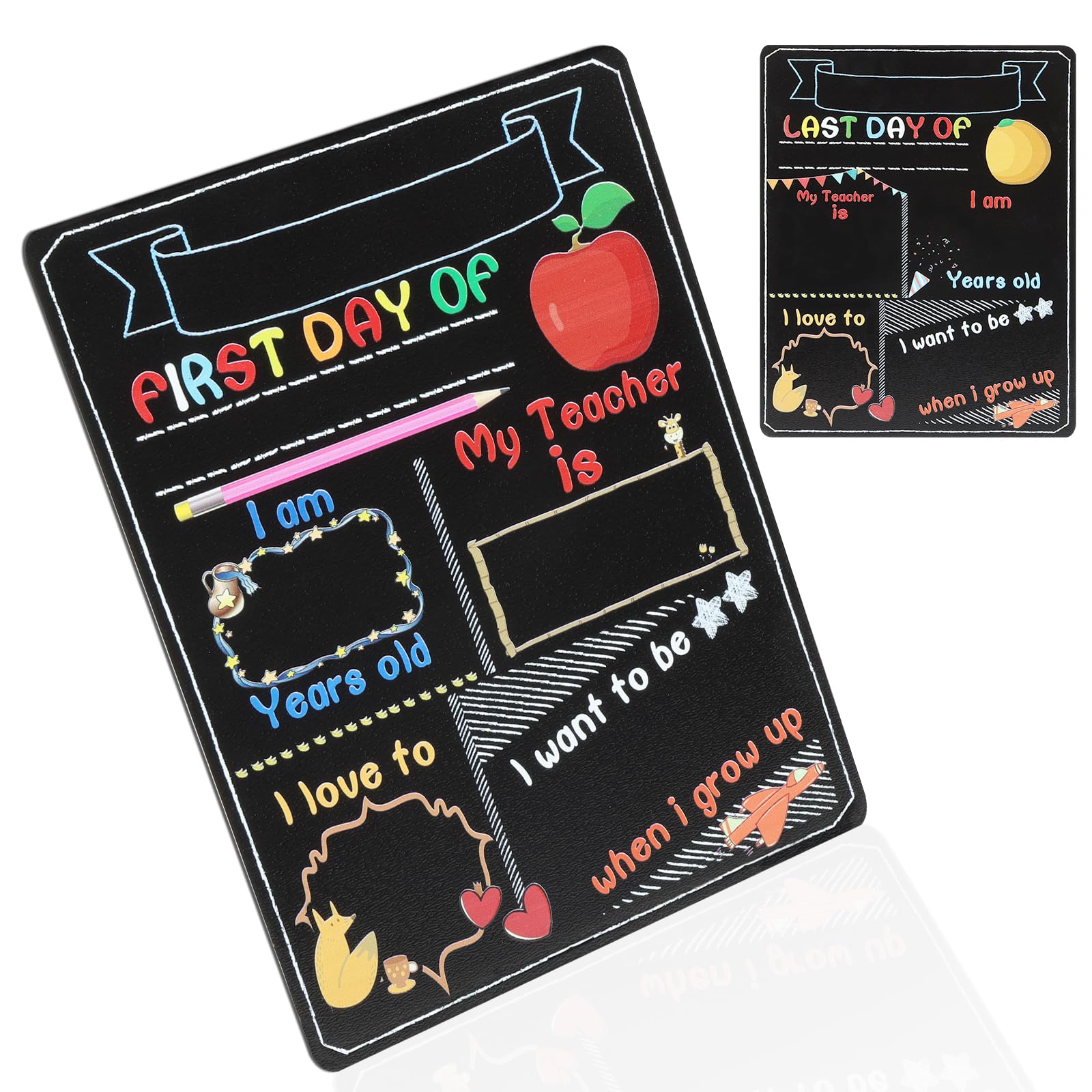 First Day of School Board, My First Day of School Chalkboard, 9.8x7.8in