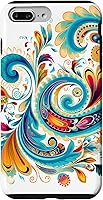 Vista 12 de Turquoise Paisley Boho Chic Case for iPhone 17