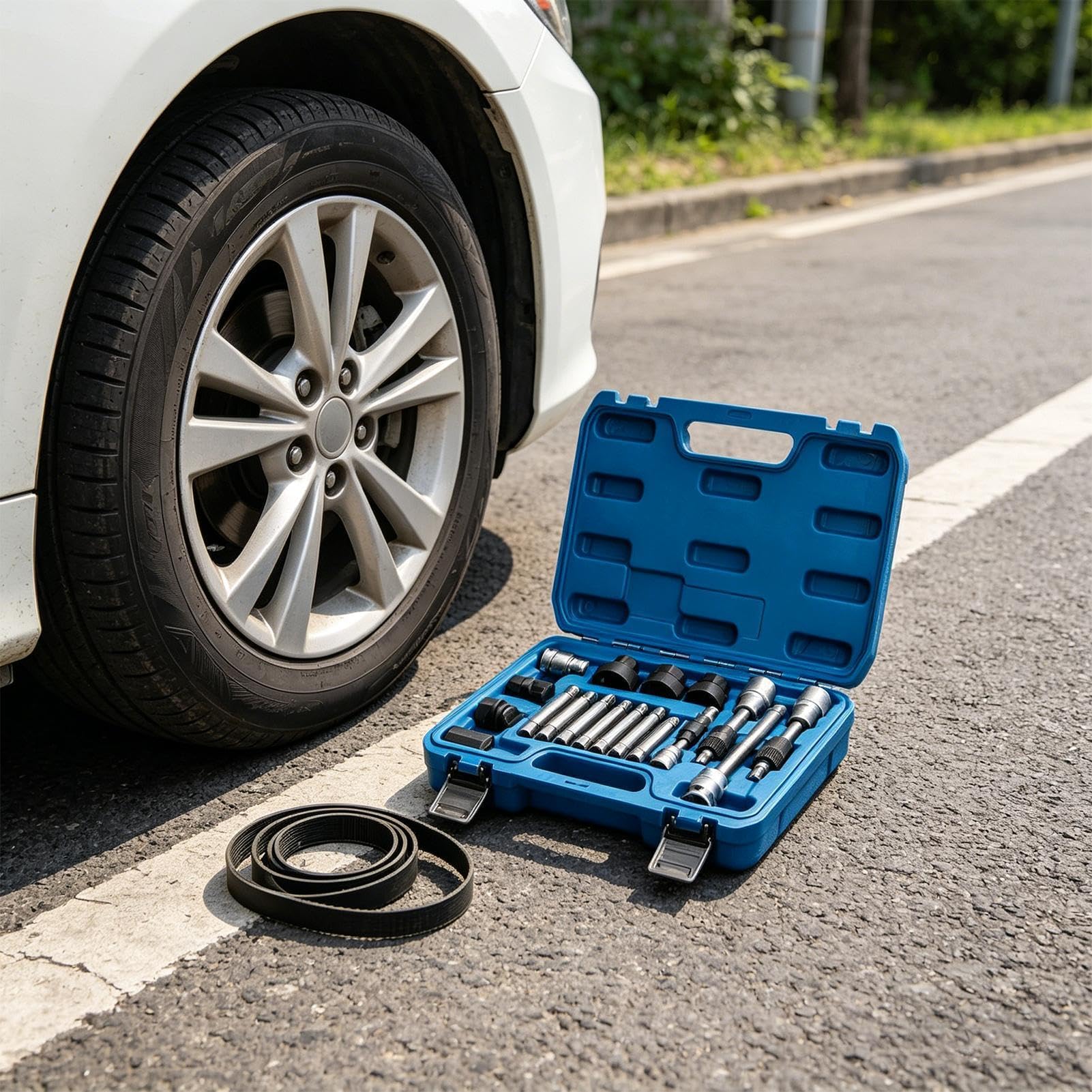 Kit Estrazione Pulegge Kit di Estrattore Alternatore | Set Strumenti per Pulegge Auto per Meccanici Tecnici Officina Fai da Te SUV Camion