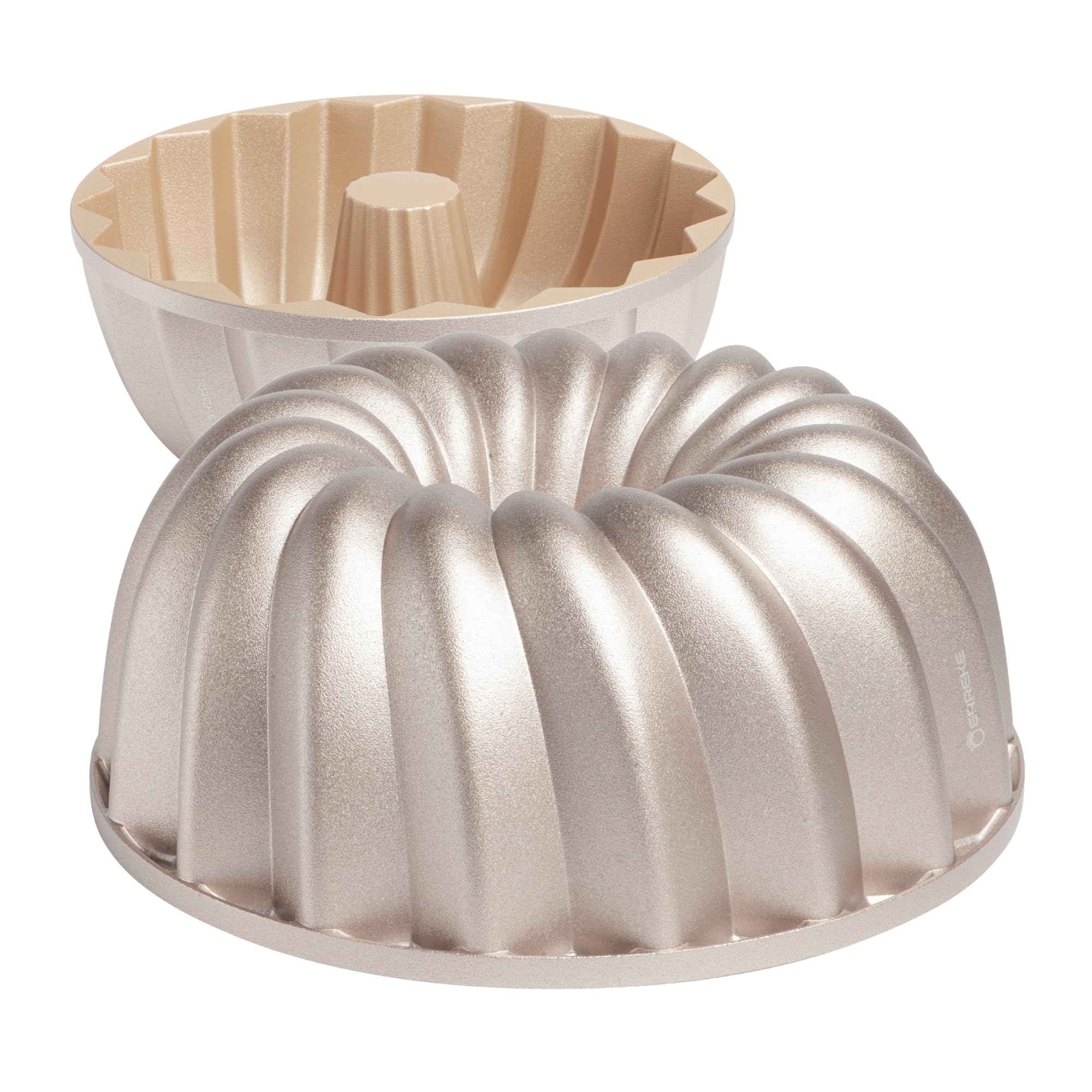 Erreke Stampo Ciambella con Doppio Rivestimento Antiaderente, Classico | Stampo Torta. Alluminio Pressofuso Resistente. Savarin Cottura Uniforme. Per Dolci Fatti in Casa