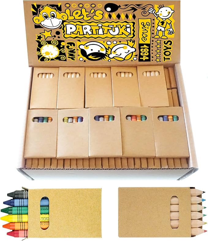 title=Partituki Sets di 50 Pastelli Colorati e 50 Matite Colorate per Bambini 6