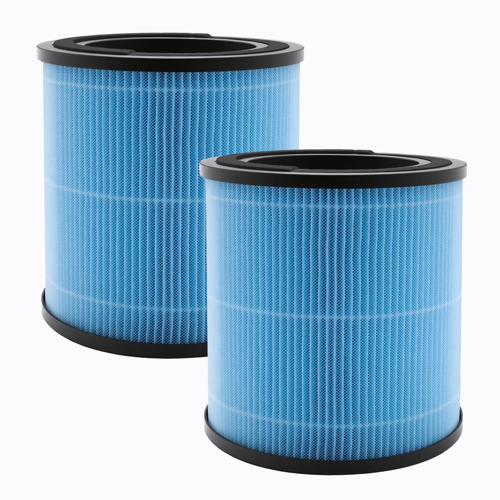 2 Stück Blaue Ersatzfilter, 4-Stufiges Filtersystem, Hergestellt aus Aktivkohle, Ersatz für AIRTOK AP0601 Luftreiniger