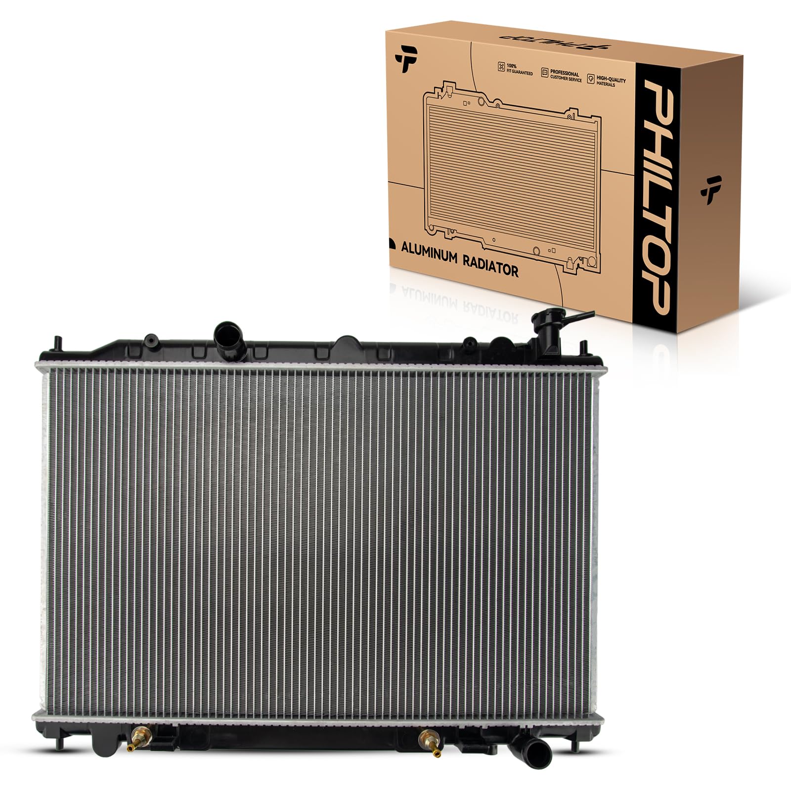 PHILTOP Automotive Replacement Engine Radiator for 2003-2007 Murano Transmission Oil Cooler Included