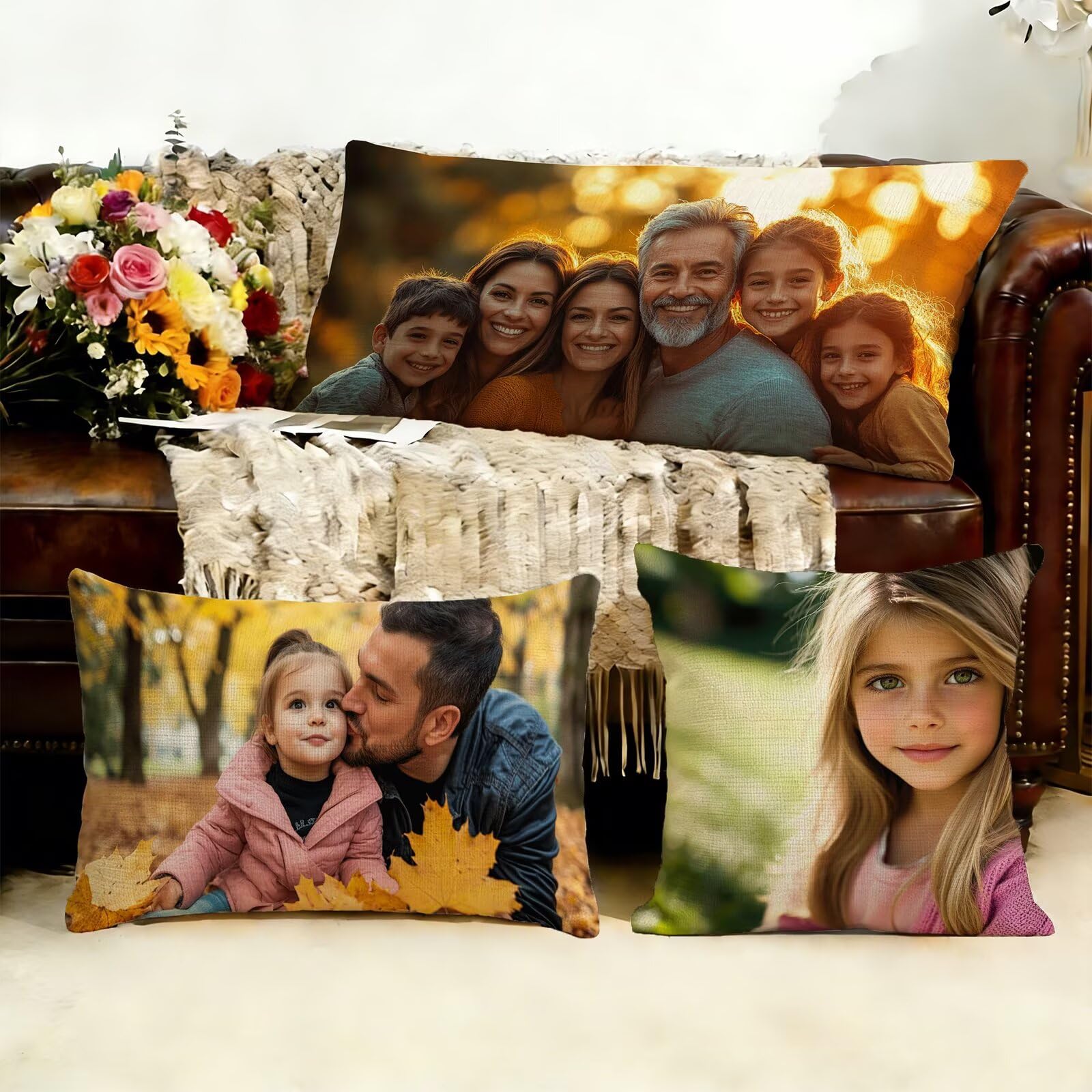 Cojin Personalizado Foto a Doble Cara 60x180cm - Cojines Exterior,Funda de Almohada Impermeable - Regalo Original para San Valentín y Aniversario Parejas para Cama Sofa Terraza Salon Jardin J1-3